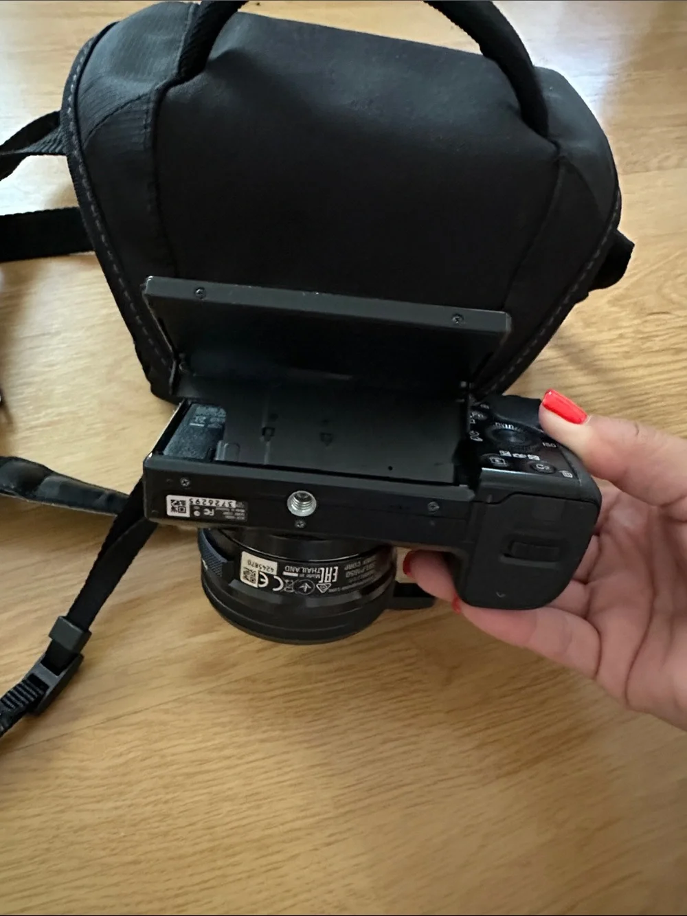Sony Black Alpha6000 Mirrorless Camera with Black Sony Carry Case